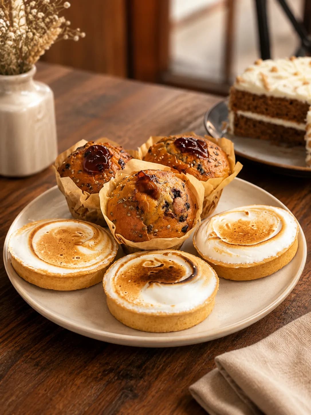 Muffins et tartelettes meringuées