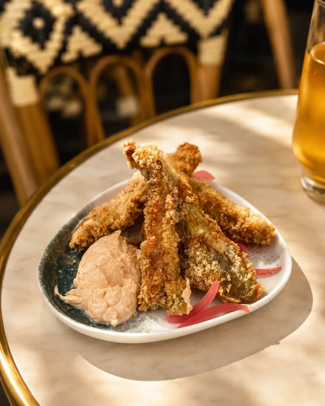 Aubergines frites