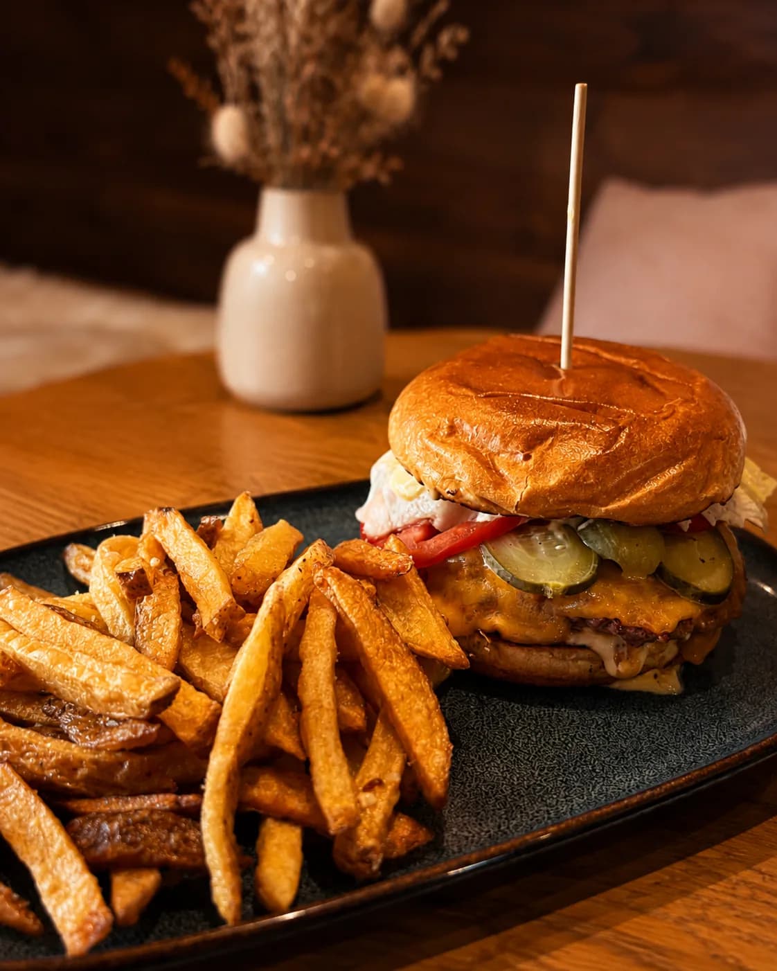 Le smash burger de près