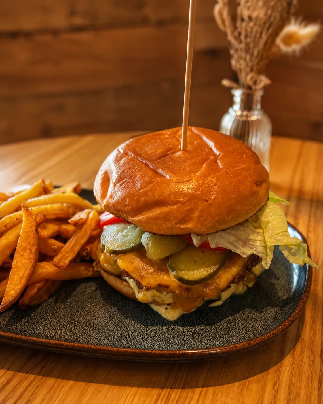 Smash burger et frites maison